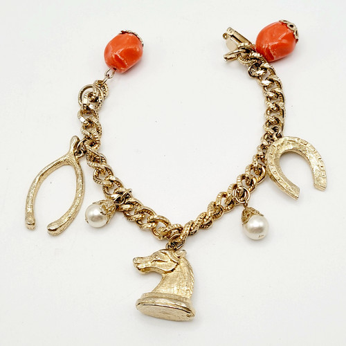 Bracciale charm equestrian - bracciale,
