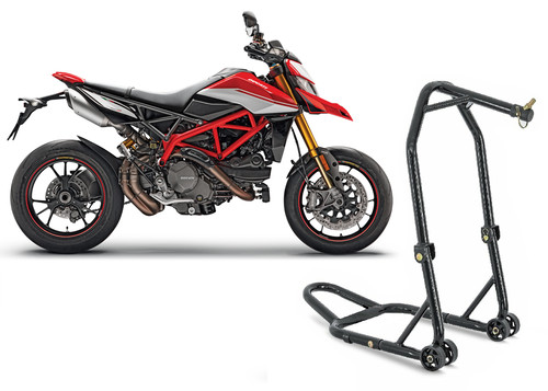 Cavalletto moto sotto canotto
