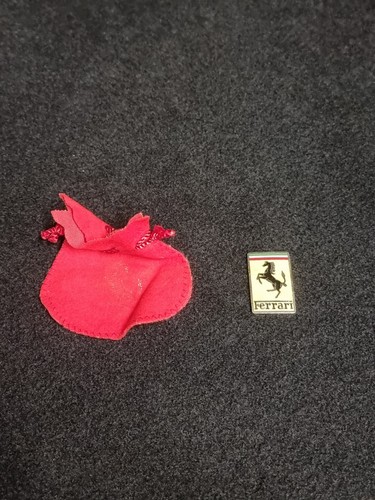Vintage ferrari enamel emblem - ferrari,
