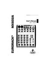 Behringer Mx602A Manuale Di