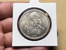 1 Piastre con bordo di sicurezza FDC Nikel 1946 monete indocine vintage_negozio LDP.