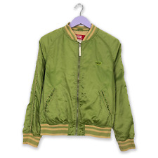 Giacca a vento Diesel Vintage verde con zip logo ricamato - Taglia M donna