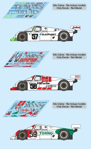 Decals porsche 962c - 962c, le