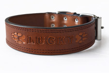 COLLARE IN CUOIO PELLE PER