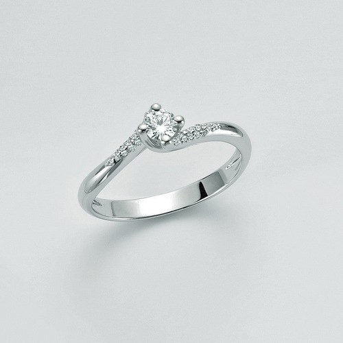 Anello solitario donna - , miluna