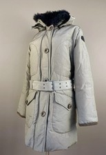 HISTORIC RESEARCH giacca donna parka piumino d'oca beige taglia M