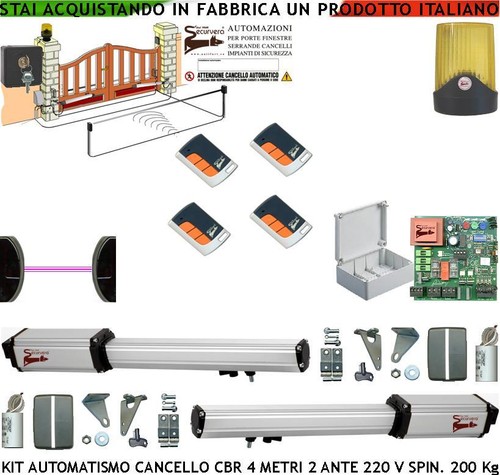 Cancello elettrico 2 ante - 2,