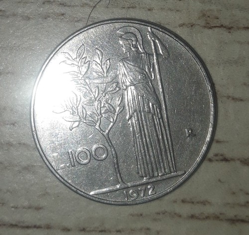 Moneta 100 lire - minerva, 1972