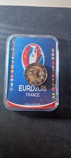 FRANCIA  2 EURO 2016 FDC COMMEMORATIVO UEFA+ GREEN CARD DIMOSTRATIVA
