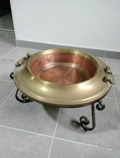 Braciere Vintage In Ottone E