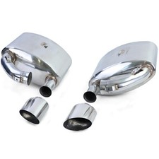 Terminale di Scarico Sportivo Acciaio Inox con Terminali di Scarico per Porsche 911 993 94-96