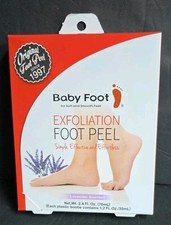 Peeling esfoliante originale Baby Foot 1 paio di profumati alla lavanda 2,4 FL oz. NUOVO