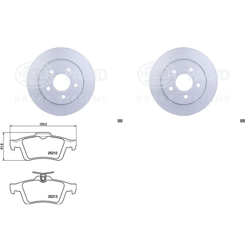 Hella dischi freno pastiglie - hella, +