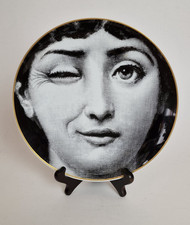 Vintage PIERO FORNASETTI per Rosenthal - 'Julia' piatto da collezione motivo 1 RARO