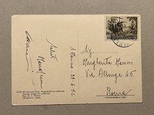 M) Cartolina Vaticano 1952
