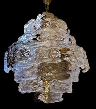 lampadario vintage vetro