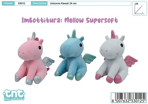 Peluche unicorno super soft - unicorno,