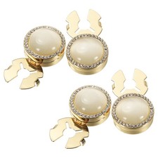 4 Pezzi Gemelli Copri Bottoni