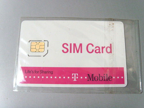 Vecchia scheda sim mobile - scheda, t