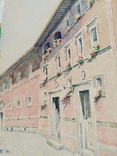 acquerello antico palazzo