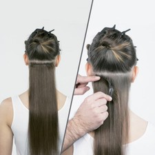 3 FASCIA CAPELLI VERI 100% 9