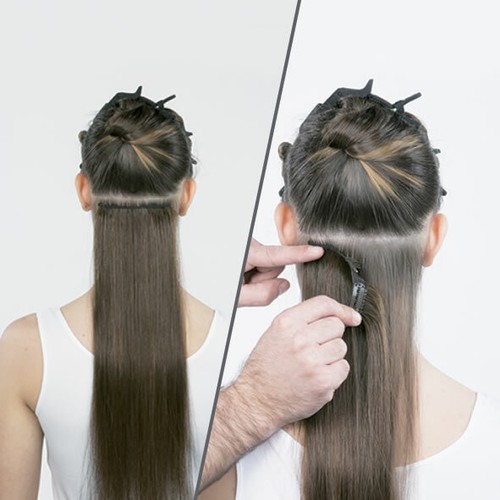 Fascia capelli veri 100 9 - 3,