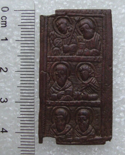 Antica icona bronzo - antica,