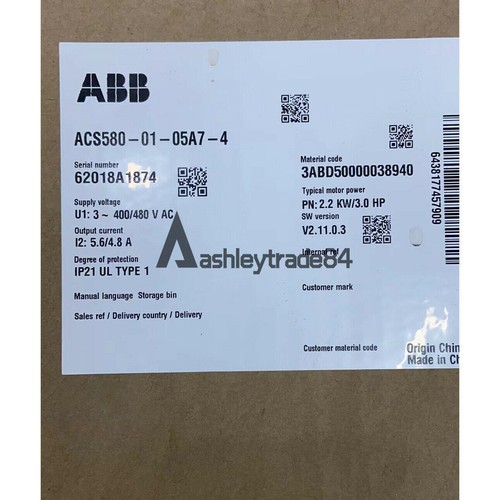 1pz nuovo abb acs580 05a7 - abb, acs580-01-05a7-4