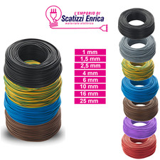 CAVO CORDINA UNIPOLARE FS17  1  1.5 2.5 4 6 mm FILO ELETTRICO AL METRO ex N07vk