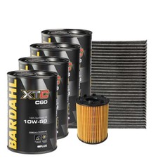 Kit Tagliando Fiat 500 Abarth 1.4 2 Filtri 4 LT Olio 10W50 Bardahl