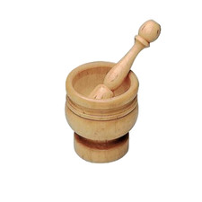 Mortaio in Legno con Pestello