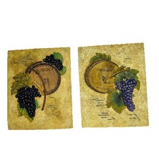 Set 2 Botte Vino Resina Uva