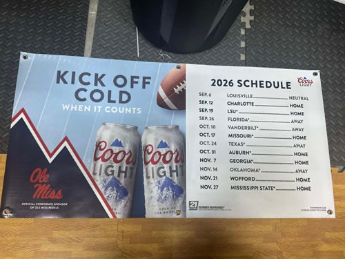 Striscione calendario calcio