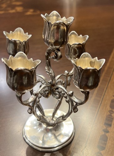 Candelabro esco argento - candelabro,