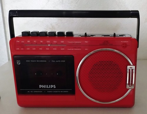Vintage philips d7180 - philips, red