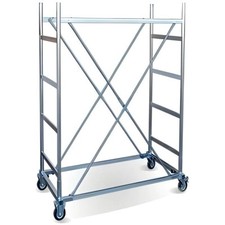 Trabattello Ponteggio Edilizia in Acciaio 2 metri con Ruote