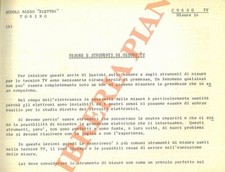 Scuola Radio Elettra. Torino - TELEVISIONE. Misure.
