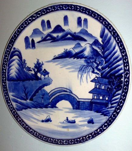Antico grande piatto - grande,