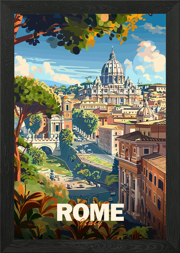 Poster paesaggio urbano roma - poster,