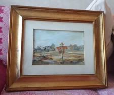 Quadro Olio Su Tela "Paesaggio