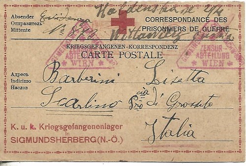 1917 ww1 prigioniero italiana - ww1,