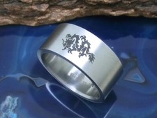 Drago anello acciaio inox - drago, in