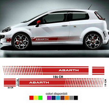 fasce FIAT PUNTO EVO ABARTH strisce laterali ADESIVO fiancate grande auto colori