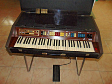 TASTIERA PIANOLA ORGANO VINTAGE ANNI '80 FARFISA VIP 61 COMPLETA PEDALE LEGGIO