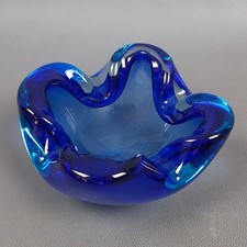 Blue Murano Glass Ashtray