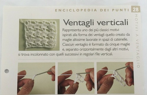 Scheda tecnica punti uncinetto - tecnica,