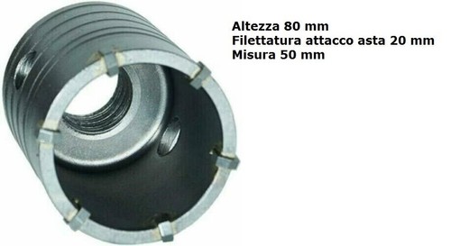 Fresa carotatrice tazza - tazza, 50