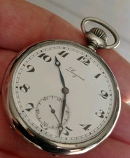 LONGINES CAL 18.69N orologio da tasca gioiello 48,8mm antico e raro Funzionante 