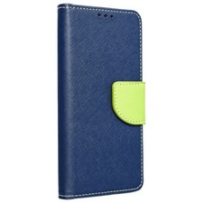 Fancy Custodia Book Cover Flip Case Libro Navy Lime Per Samsung Galaxy A26 A266