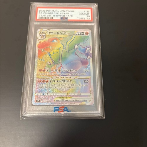 Carta pokemon psa10 charizard - carta,